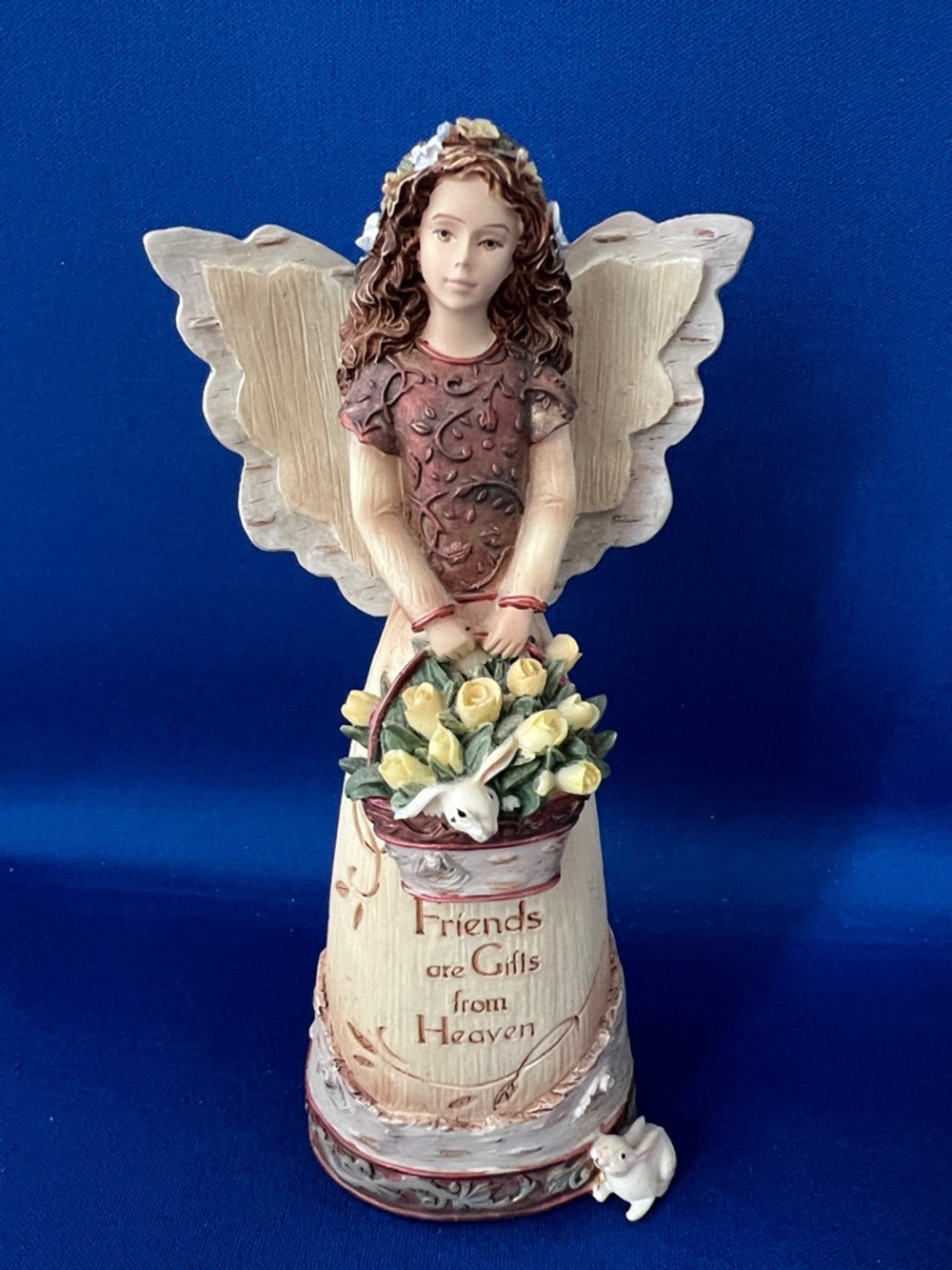 Pavilion Gift Co Elements FRIENDS ARE GIFTS FROM HEAVEN Resin Angel Statue 6”